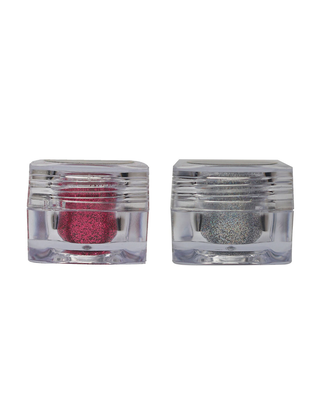 Veoni BELLE Set Of 2 HD Holographic Glitter Eyeshadow - Dark Pink 04 & Dark Starlit 14