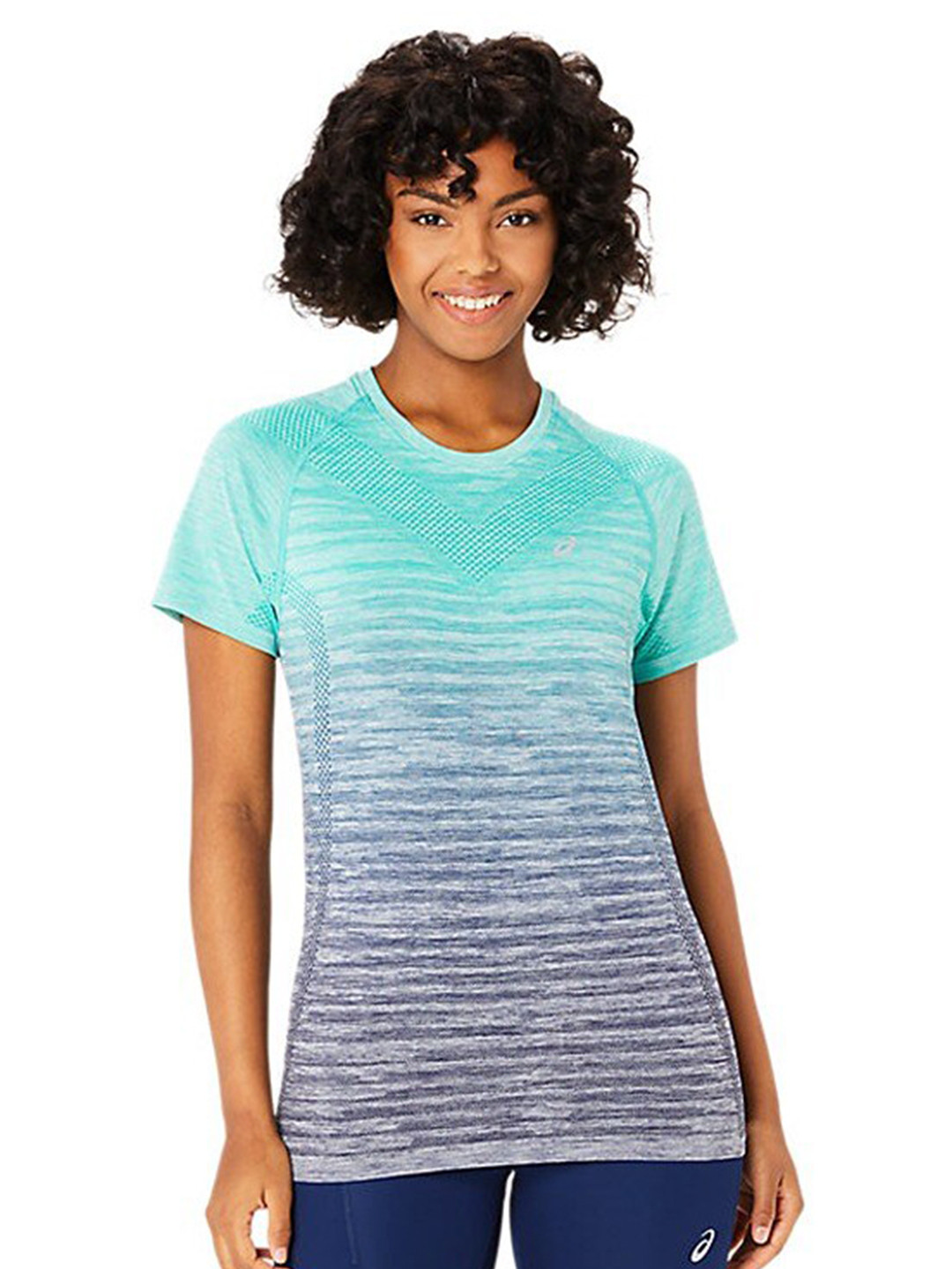 ASICS Colourblocked Round Neck Short Raglan Sleeves Sports T- shirts