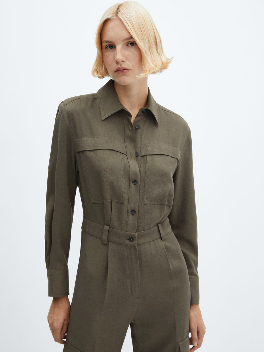 MANGO Cargo Style Jumpsuit