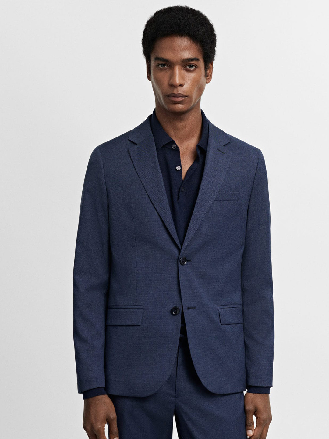 MANGO MAN The Suit Collection Single-Breasted Super Slim-Fit Stretchable Blazer