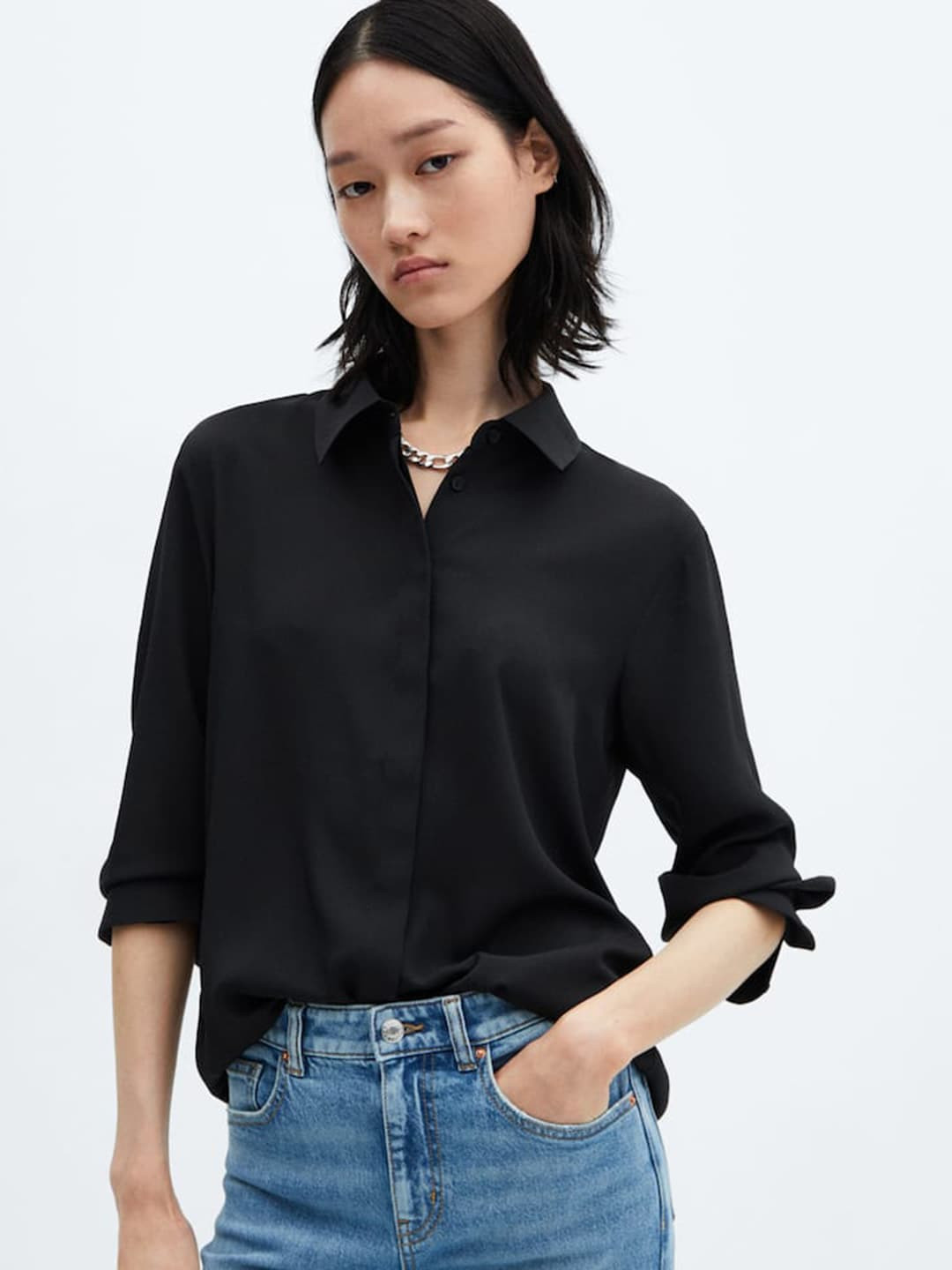 MANGO Full Sleeves Casual Shirt
