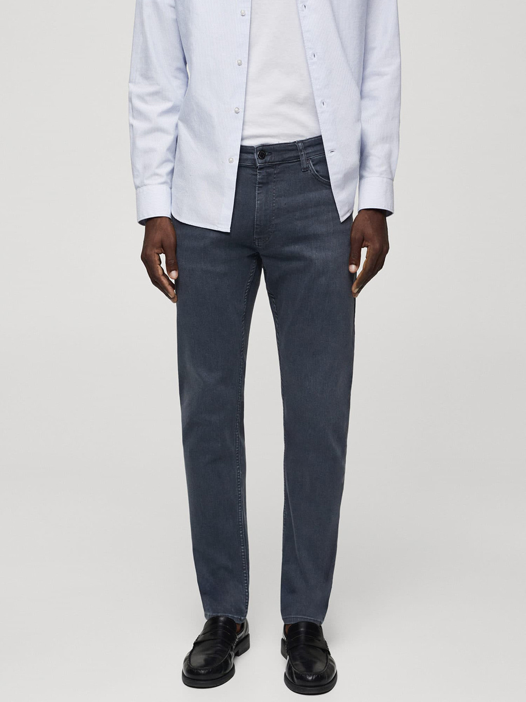 MANGO MAN Slim Fit Light Fade Stretchable Jeans
