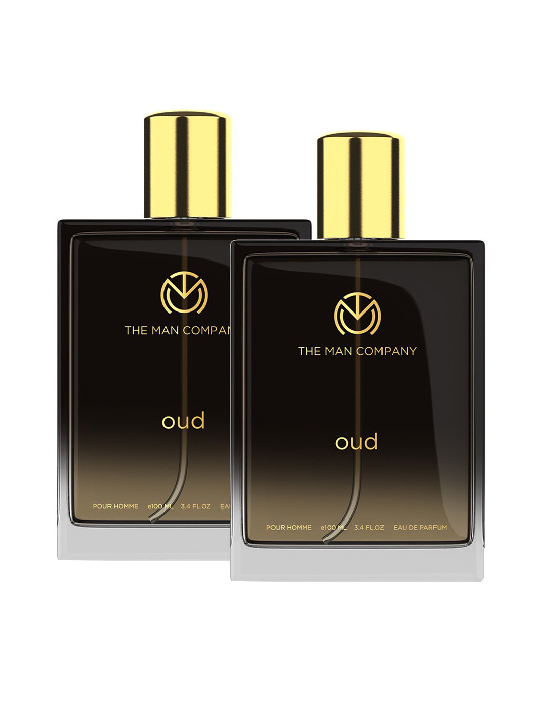 THE MAN COMPANY Set of 2 Oud Long Lasting Eau De Parfum - 100 ml Each