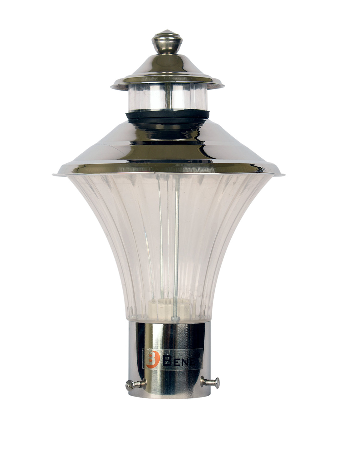 BENE Steel & Transparent Textured Self Assembly Outdoor Lamps