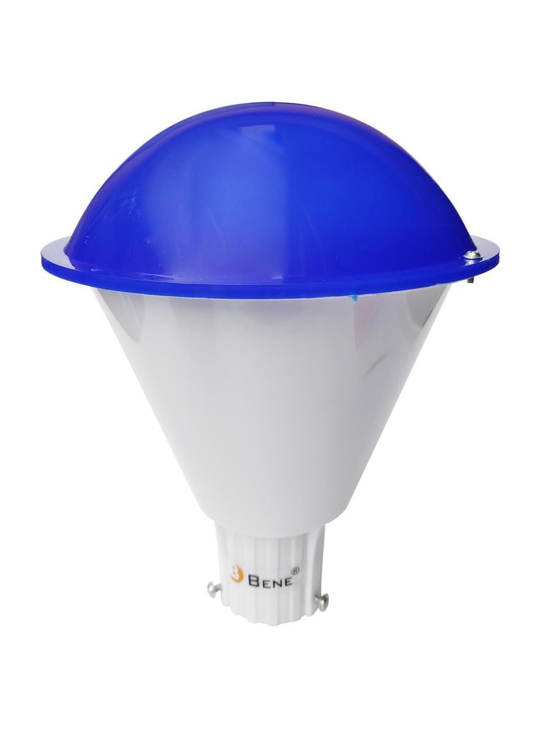 BENE Blue & White Frustum Self-Assembly Terracotta Outdoor Lamp