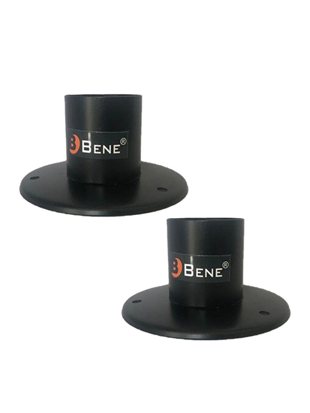 BENE Black 2 Pieces Self Assembly Cylinder Outdoor Lamps