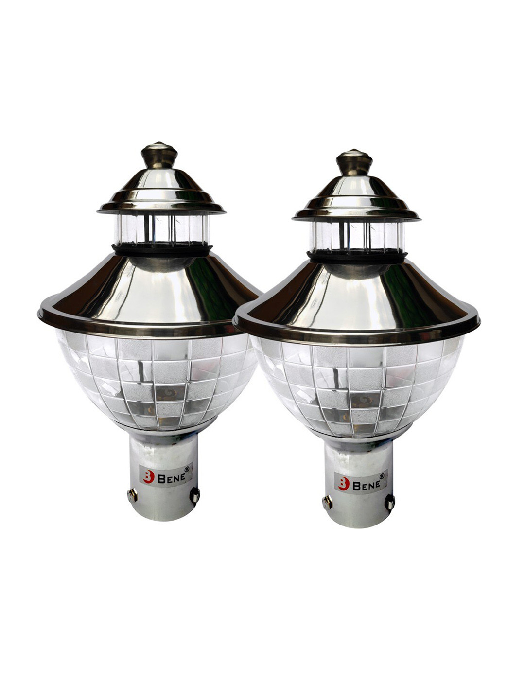 BENE Grey 2 Pieces Self-Assembly Outdoor Lamps