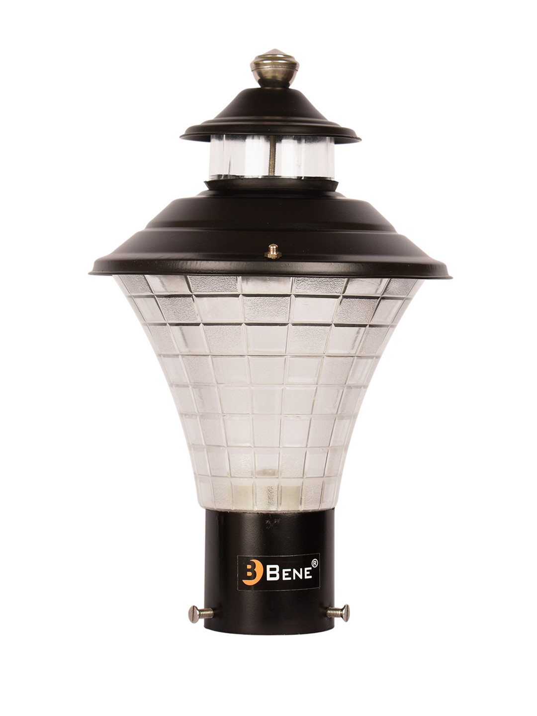 BENE Black & Grey Spherical Metal Self-Assembly Outdoor Lamps