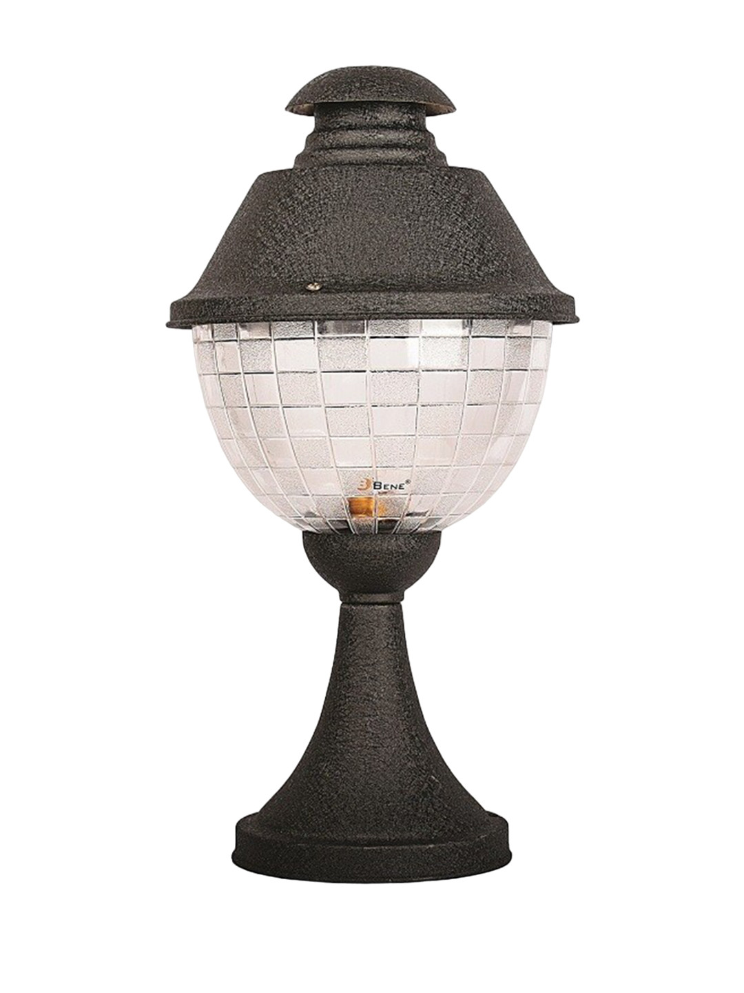 BENE Essen Black & White Textured Self Assembly Outdoor Lamp