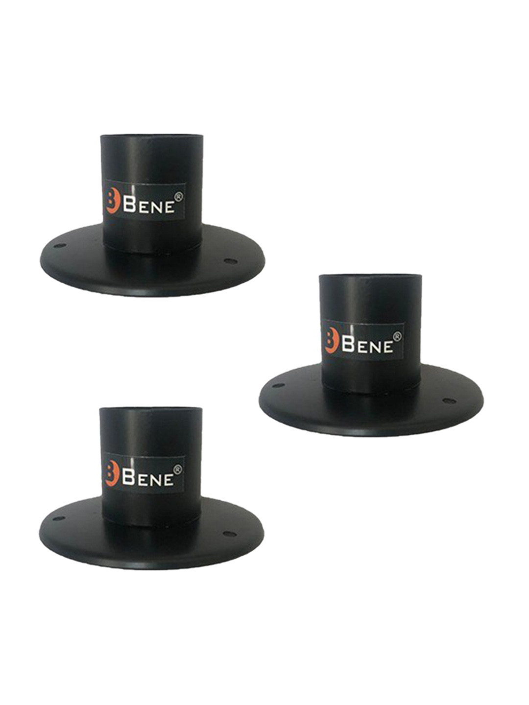 BENE Black 3 Pieces Metal Self-Assembly Outdoor Lamps