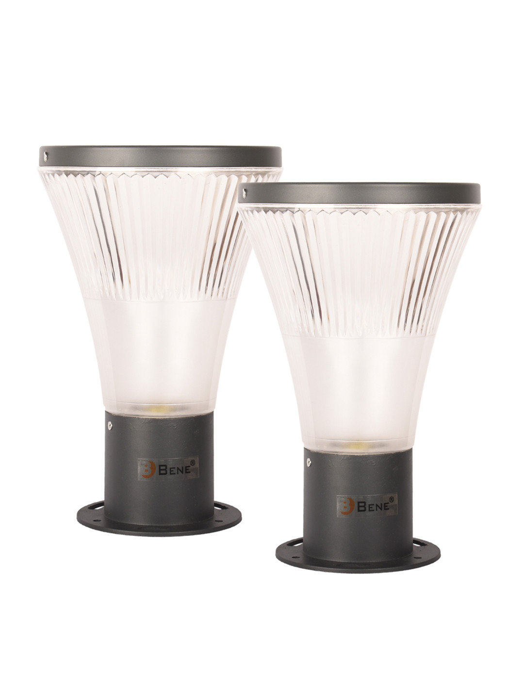 BENE Rio 2 Pieces Grey Aluminium Outdoor Lamps
