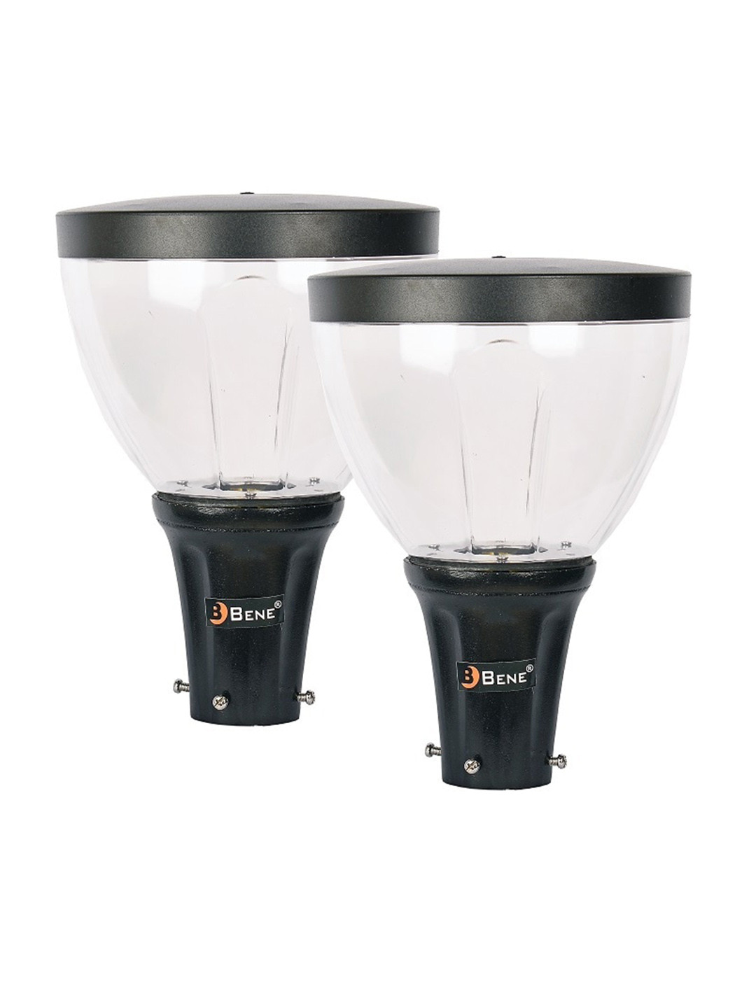 BENE Iris Black & White 2 Pieces Waterproof & Rustproof Outdoor Lamps