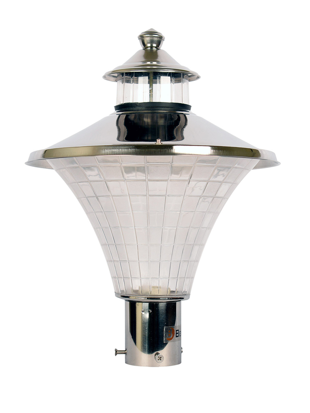 BENE Grey & White Metal Self-Assembly Abstract Shaped Outdoor Lamp