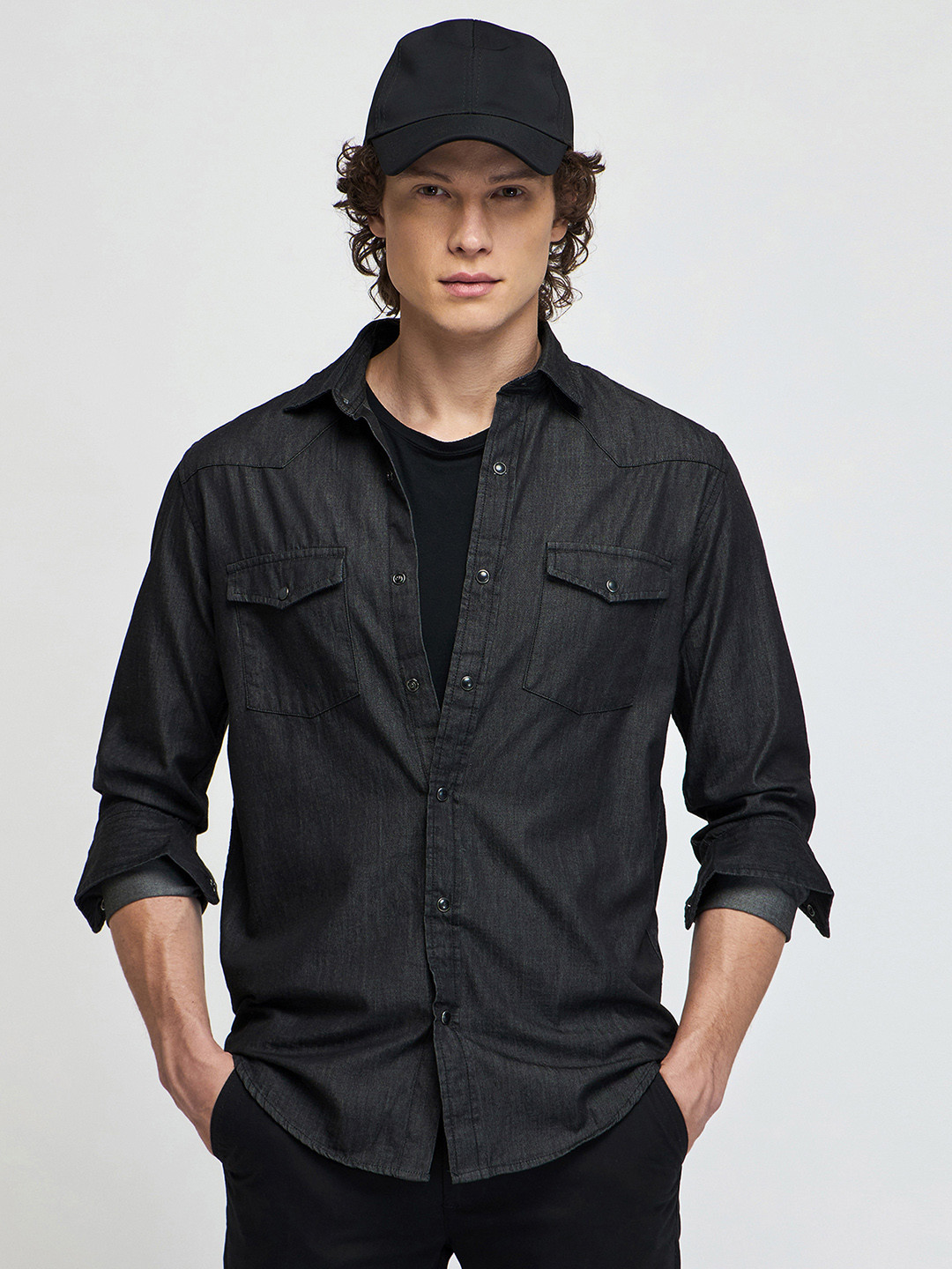 Red Flame Cotton Casual Shirt