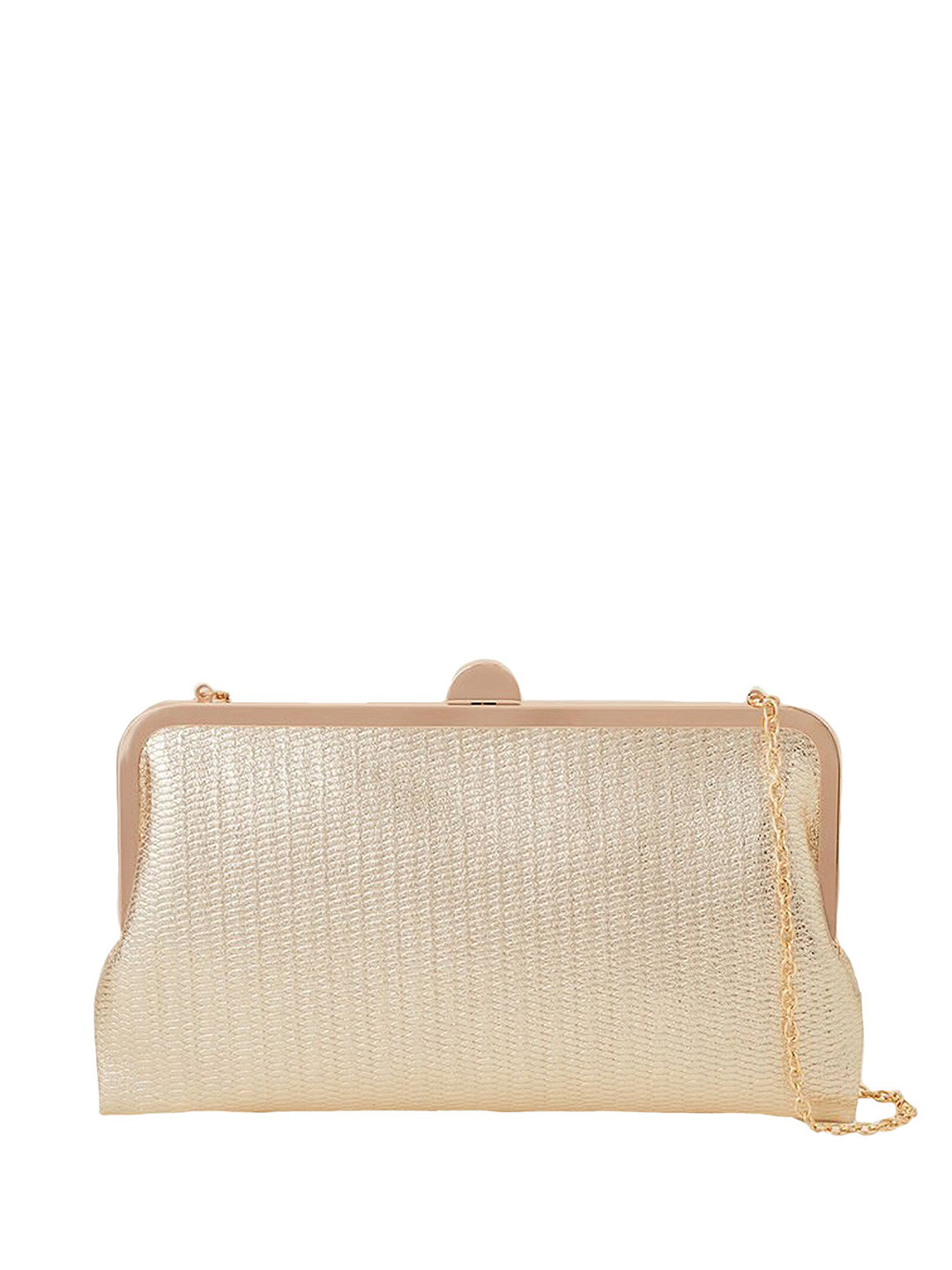 Accessorize Women Metallic Clutch Bag