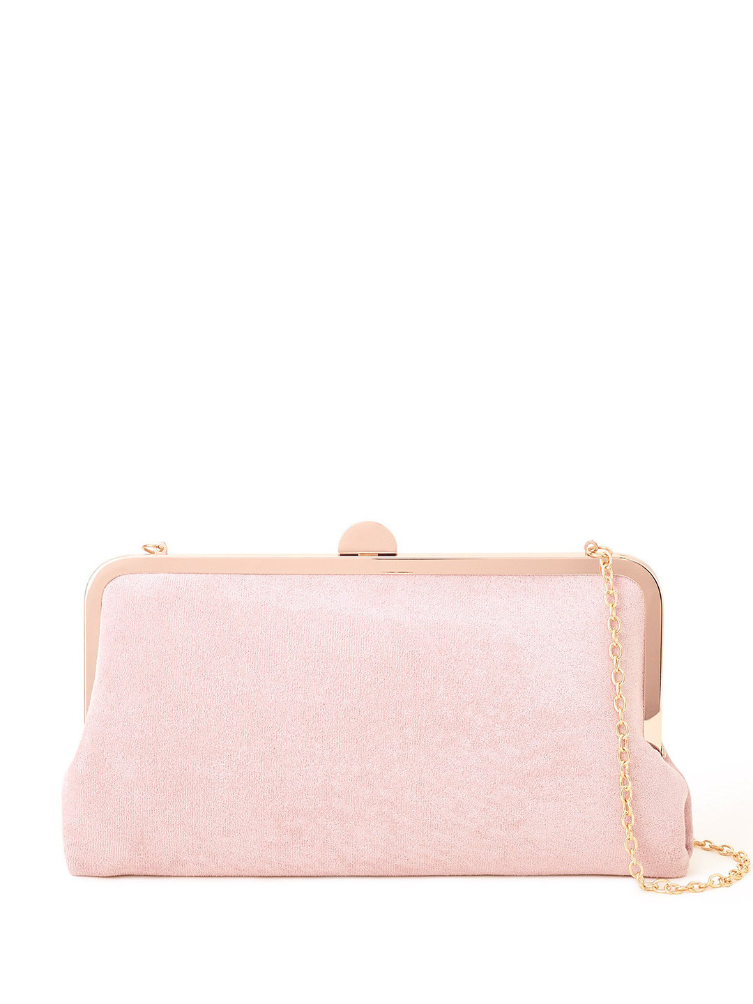 Accessorize Women Suedette Clip Frame Clutch Bag