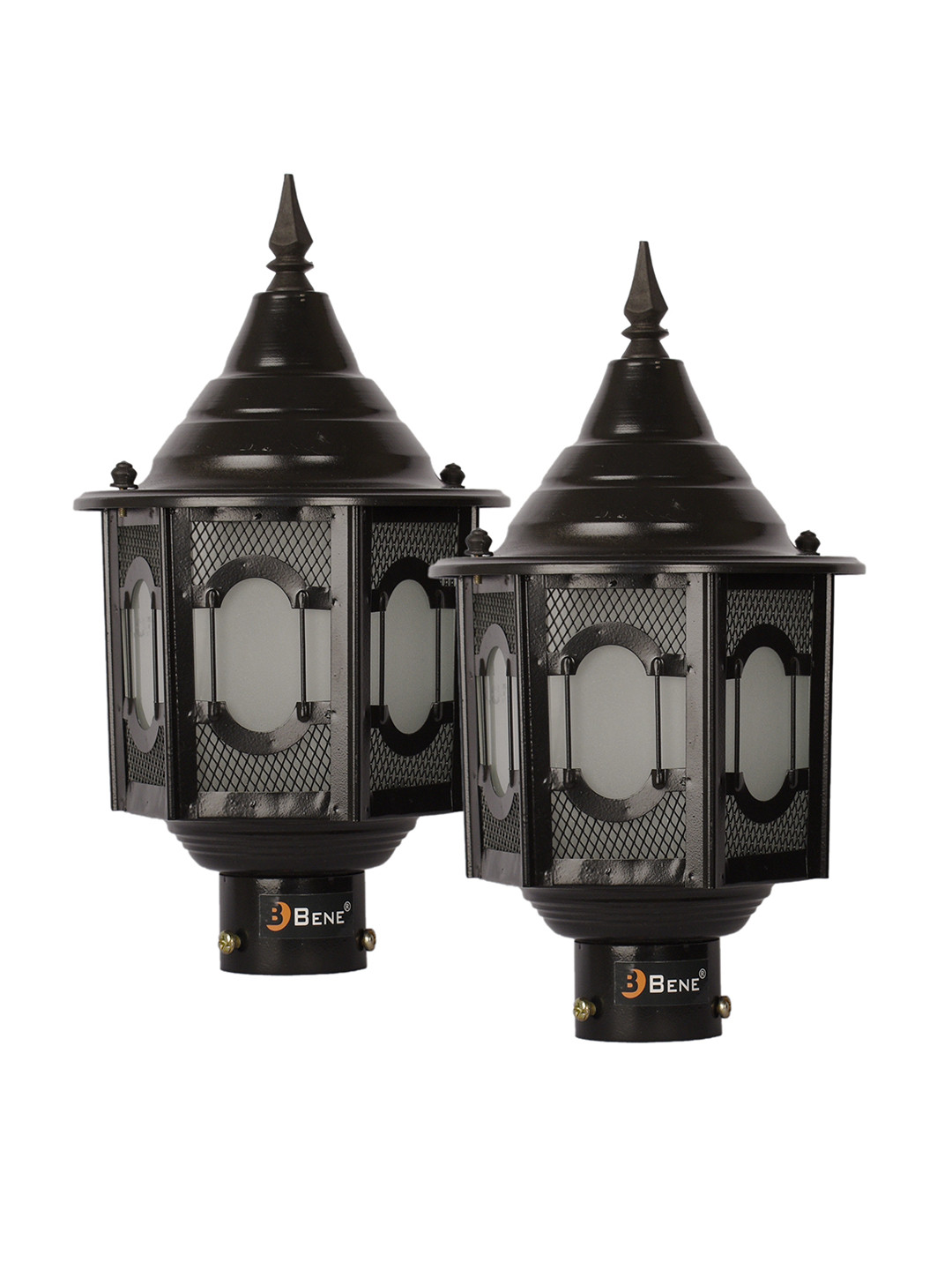 BENE Rome Black 2 Pieces Self Assembly Outdoor Lamps