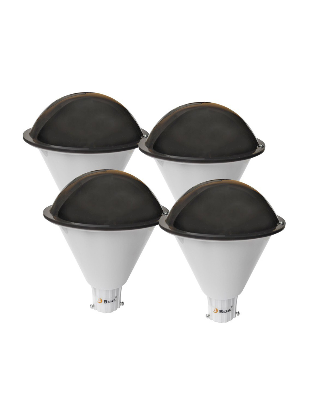 BENE Plum Black & White  4 Pieces Frustum Shaped Self-Assembly Outdoor Lamps