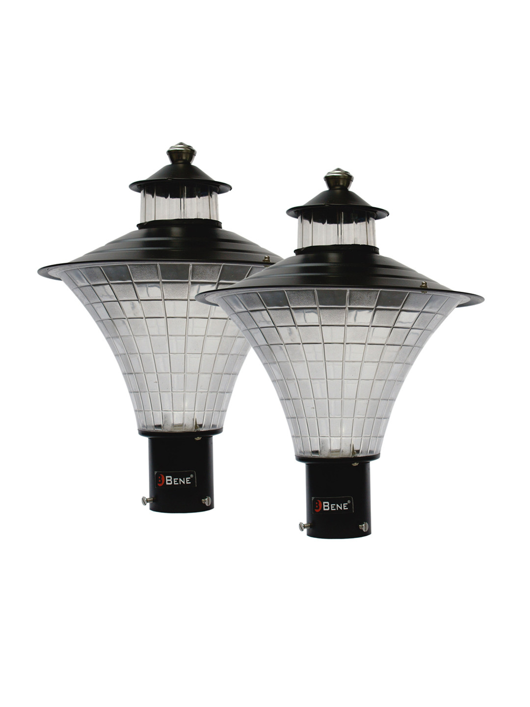 BENE Nice Black 2 Pieces Self-Assembly Outdoor Lamps