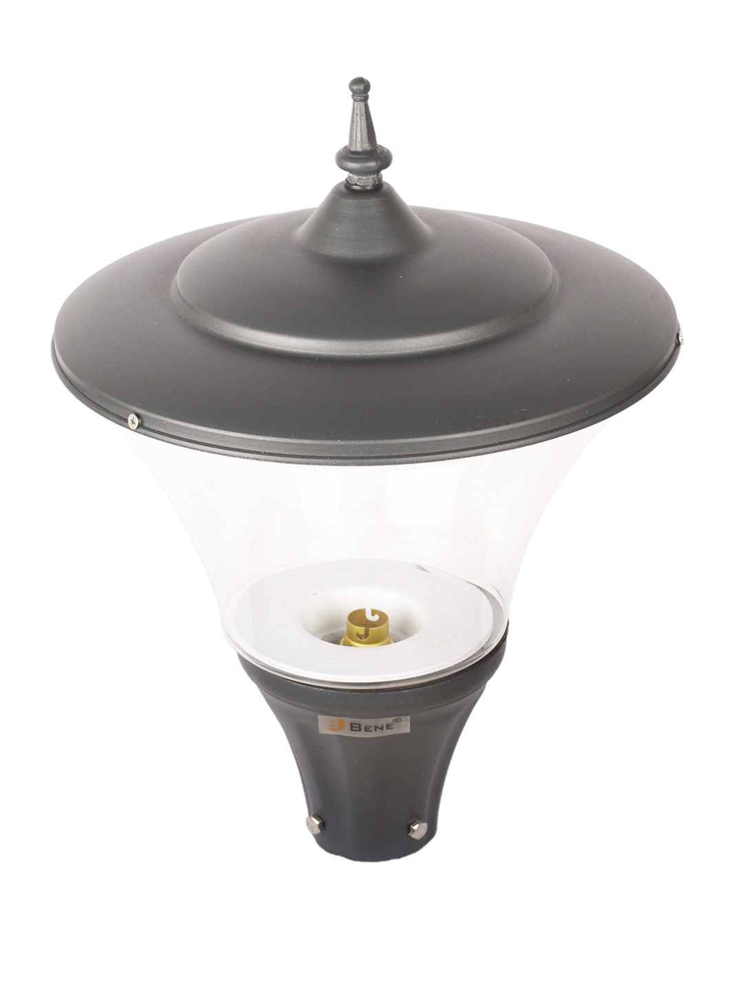 BENE Fetor Grey & White Abstract Shaped Metal Outdoor Lamp