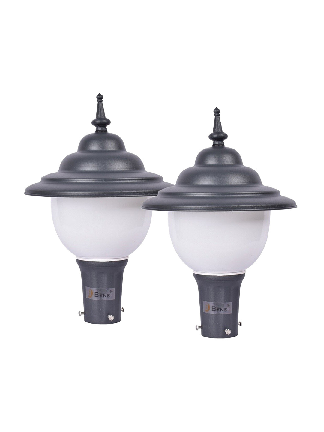 BENE Clag Grey & White 2 Pieces Waterproof & Rustproof Outdoor Lamps