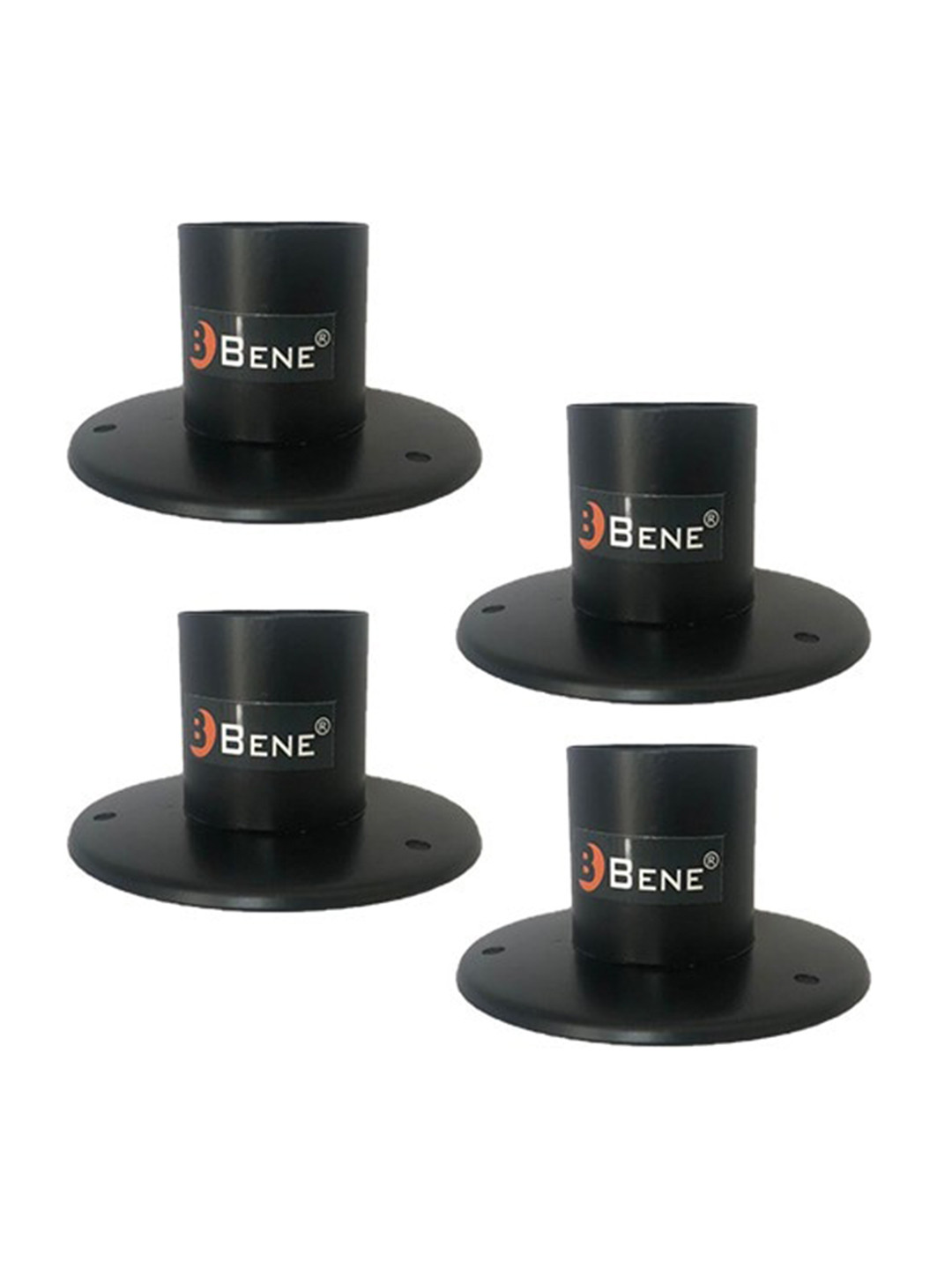 BENE Black 4 Pieces Self Assembly Cylinder Outdoor Lamps