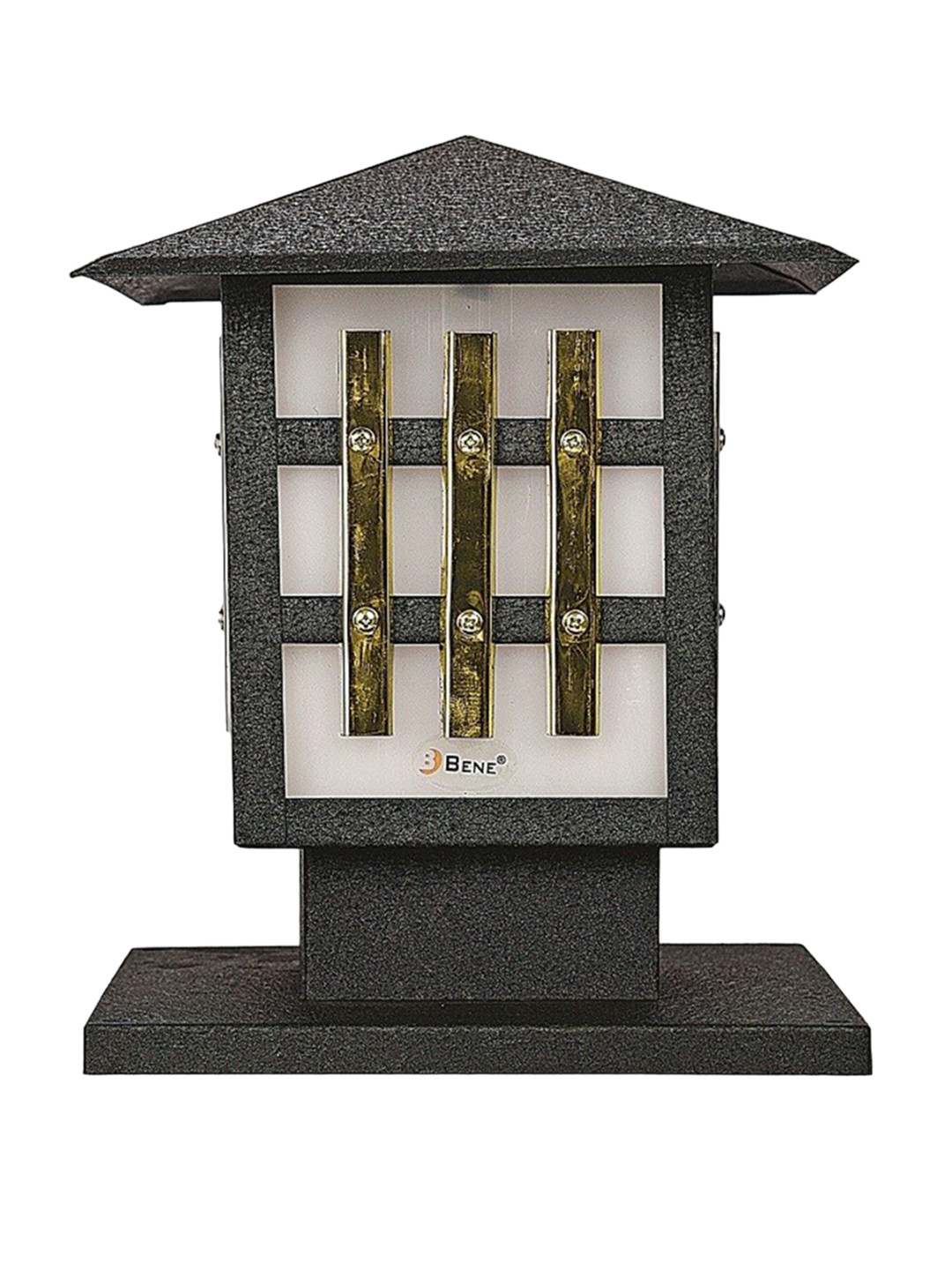 BENE Morte Black & White Metal Abstract Shaped Waterproof Outdoor Lamp