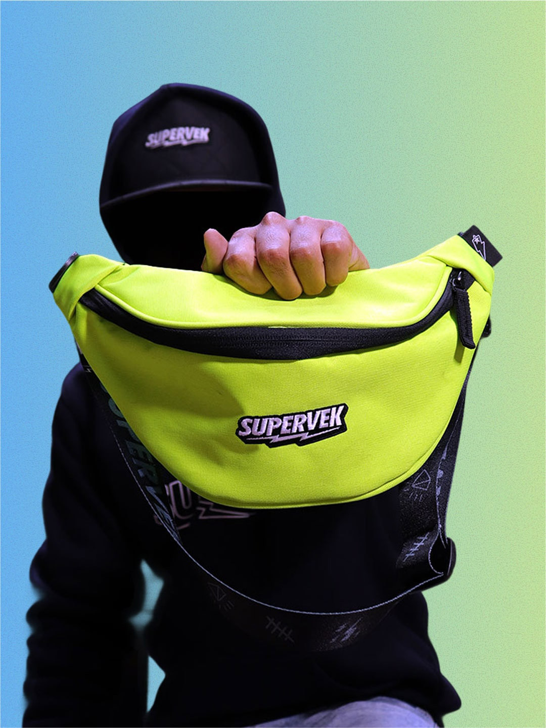 SUPERVEK Unisex Travel Cross Body Waist Pouch Bag