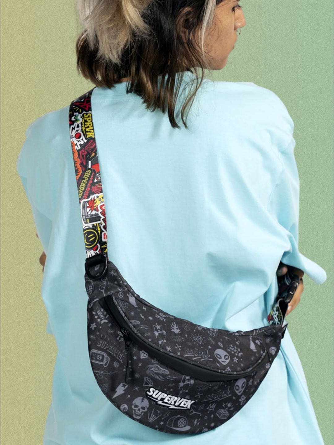 SUPERVEK OG Culture Printed Waterproof Waist Pouch