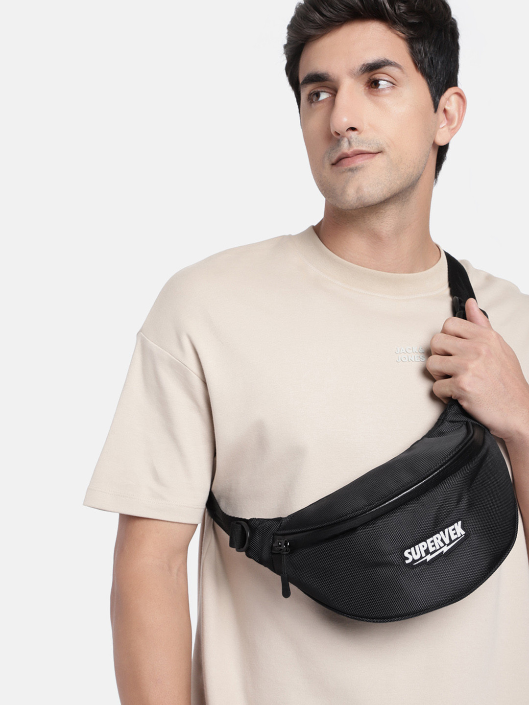 SUPERVEK Unisex Travel Cross Body Waist Pouch Bag