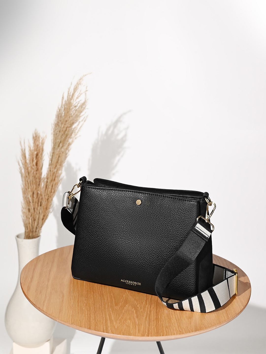 Buy Accessorize London Webbing Sling Bag Handbags for Women 27357626 Myntra
