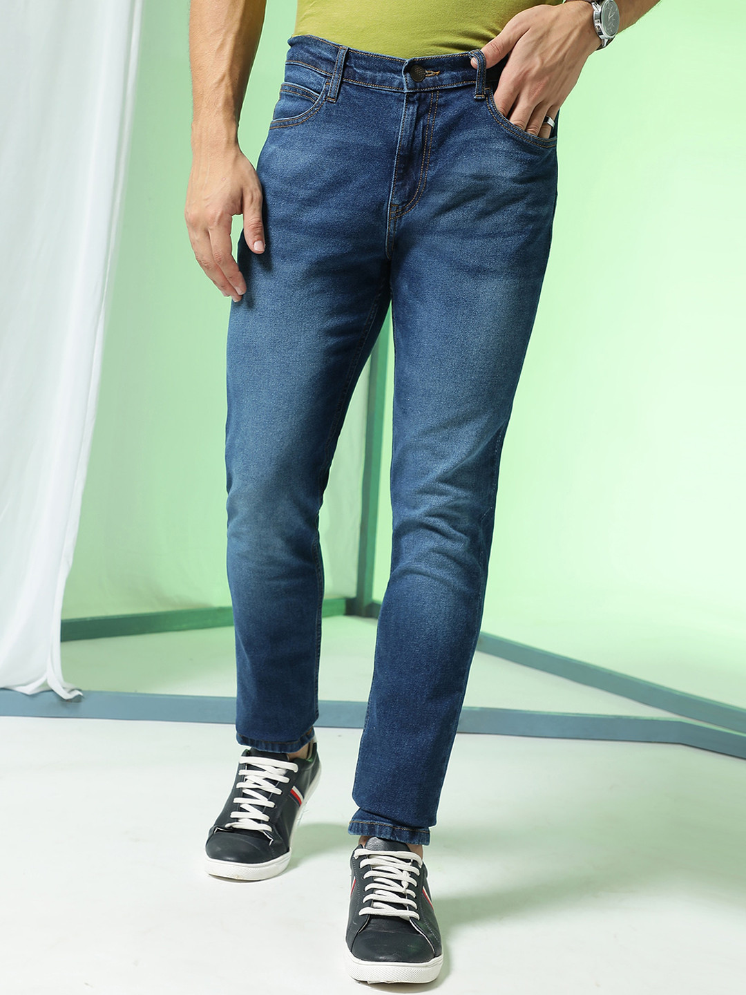 Markle Moro Men Slim Fit Heavy Fade Stretchable Cotton Jeans