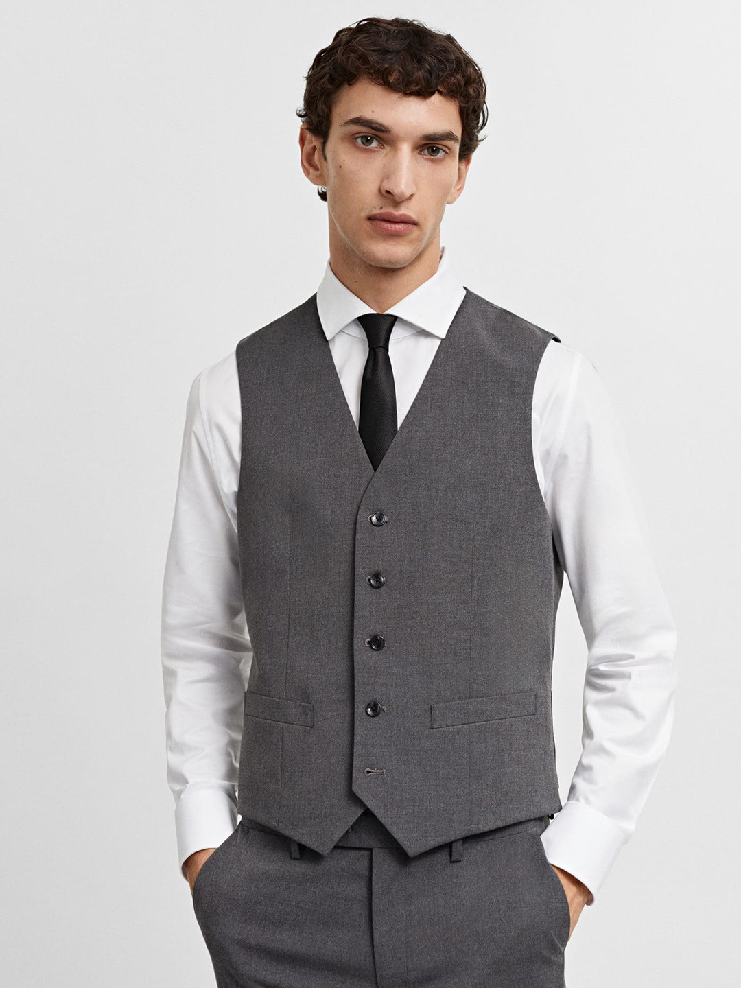 MANGO MAN Slim-Fit Suit Waistcoat