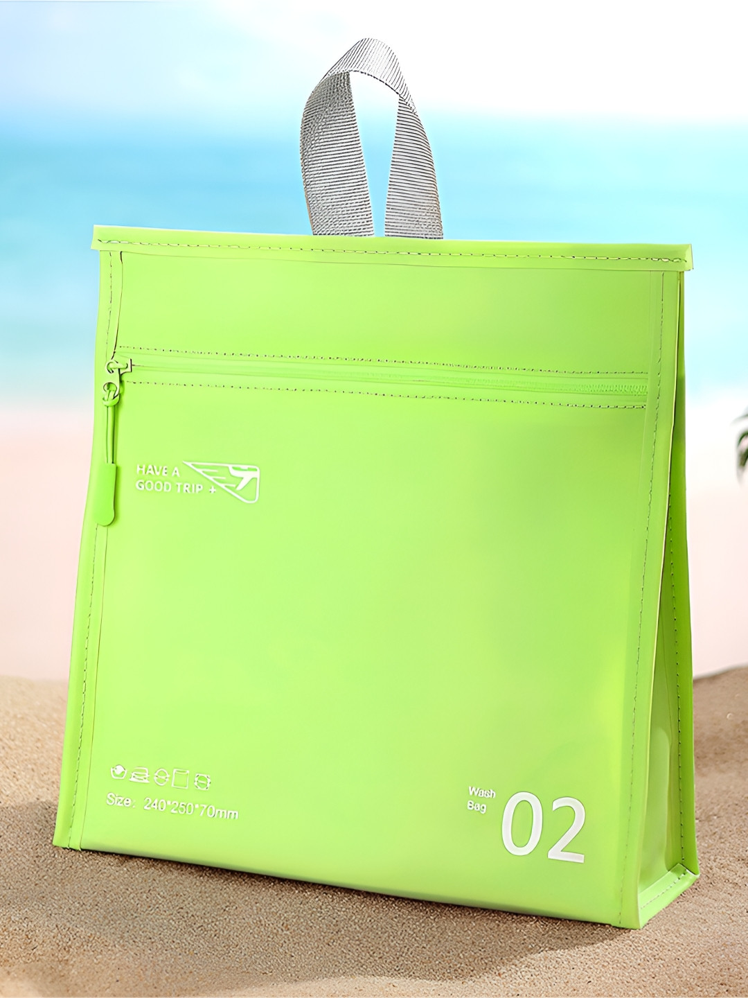 Cortina Green Water Resistant Makeup Organiser