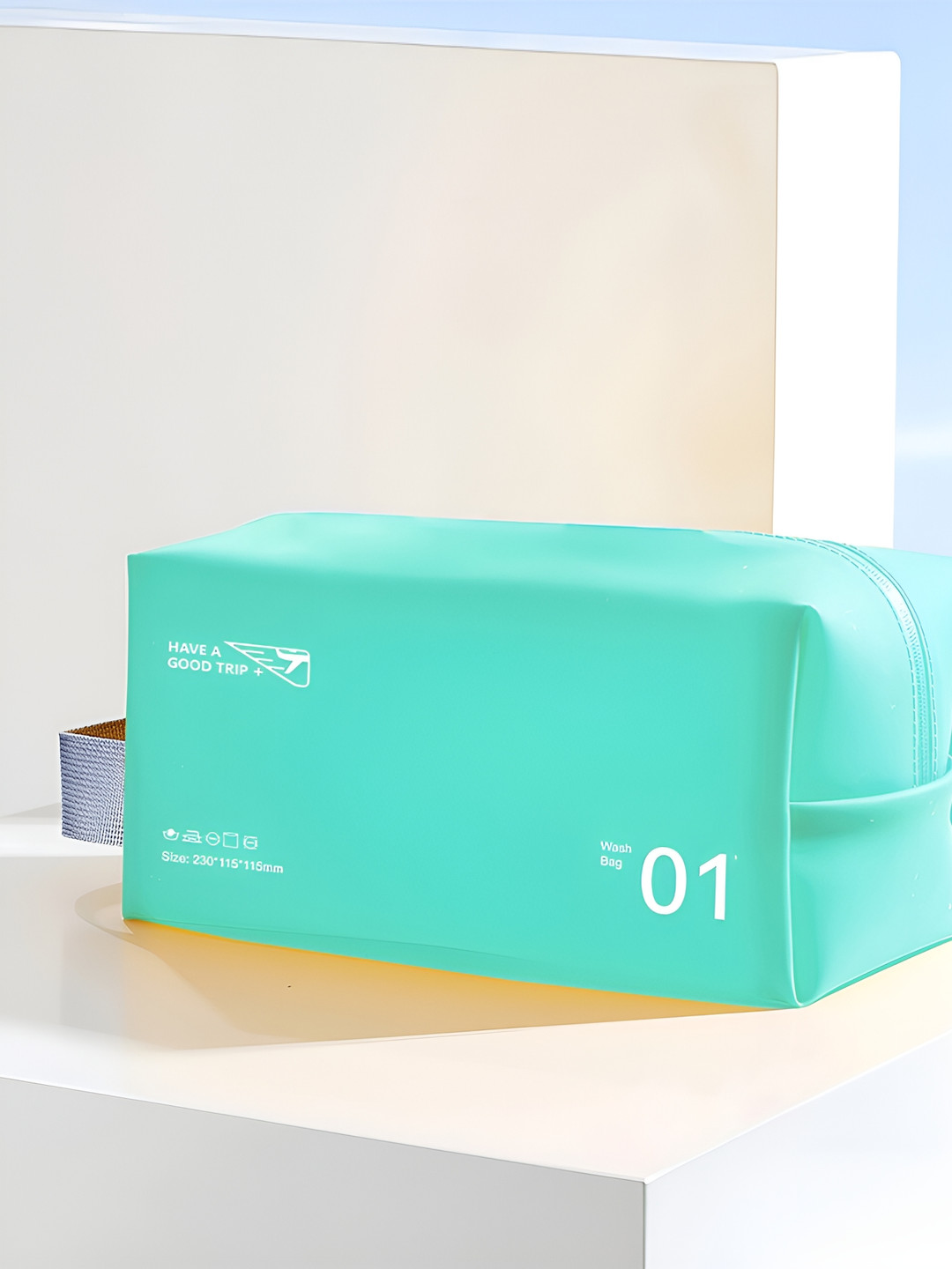 Cortina Turquoise Blue Water Resistant Makeup Organiser