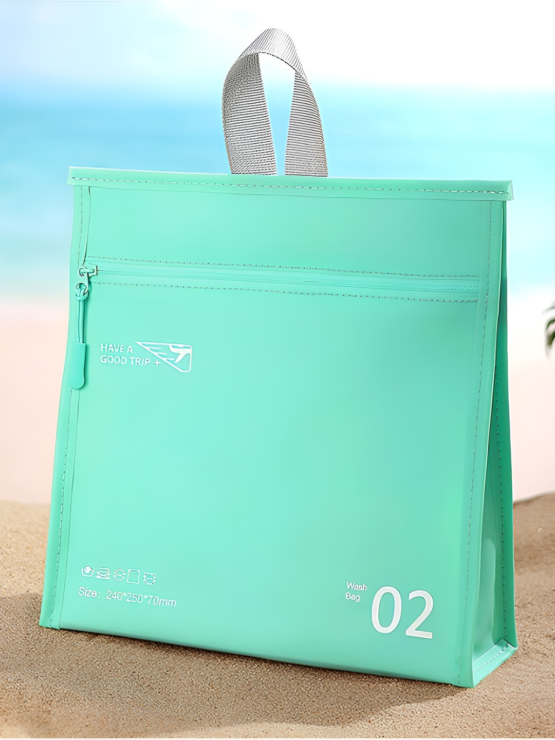 Cortina Turquoise Blue Water Resistant Makeup Organiser