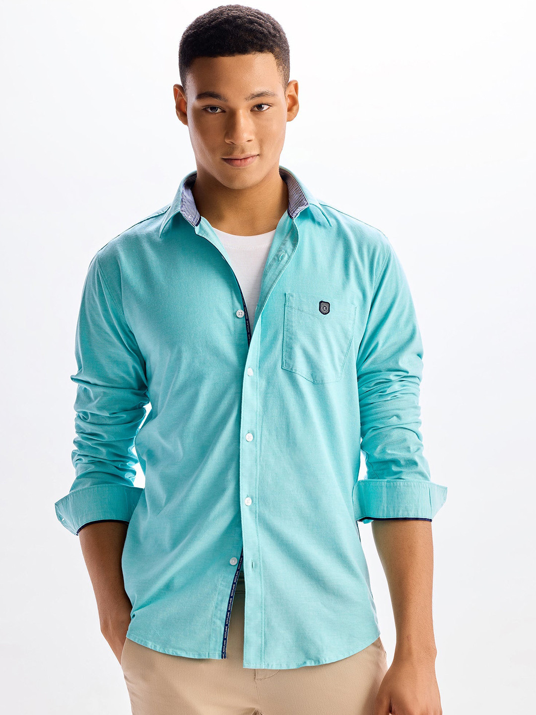 Red Flame Men Opaque Formal Shirt