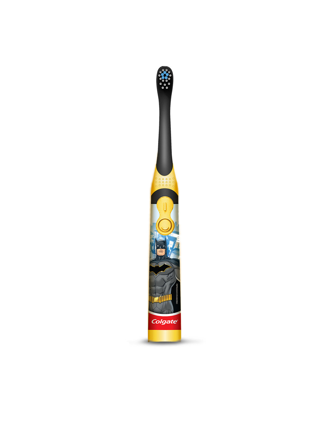 Colgate Kids Age 3+ Batman Battery Powered Electric Toothbrush - Black & Yellow