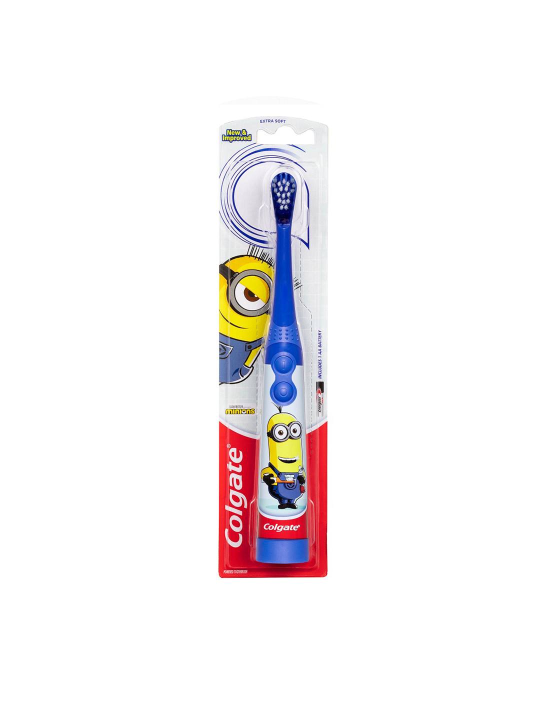 Colgate Kids Minions Battery Powered Electric Toothbrush - Blue