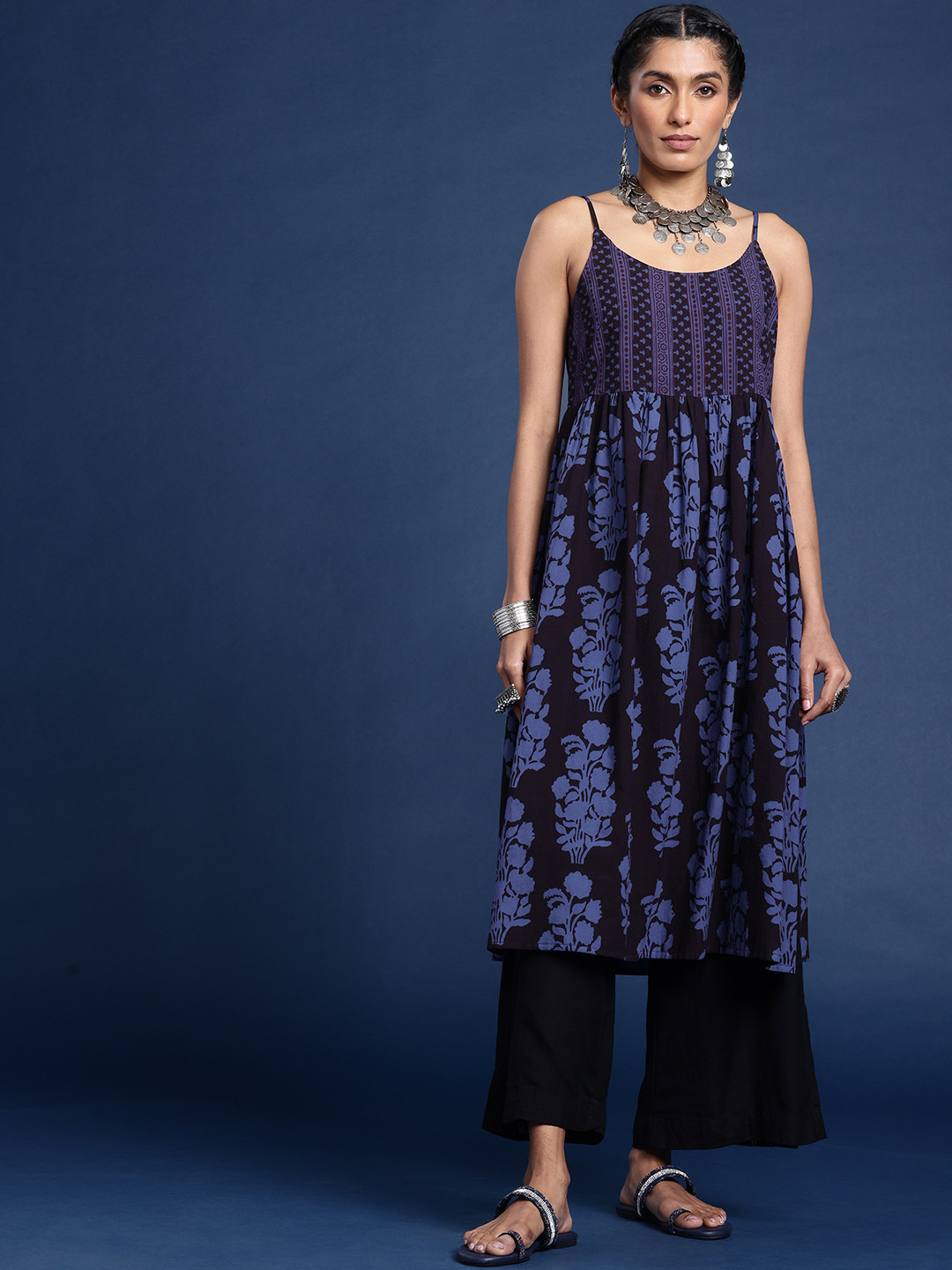 Taavi Bagh Ethnic Motifs Indie Printed Pure Cotton Kurta