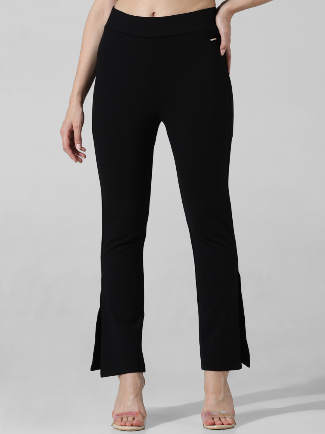 ONLY Women High Rise Bootcut Trousers