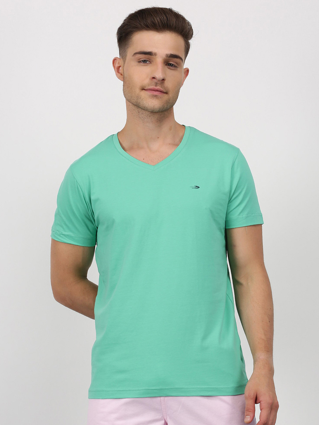 Red Flame V-Neck Short Sleeve T-shirt