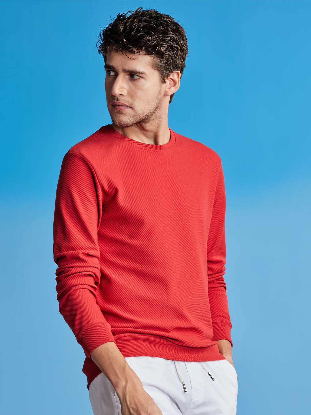 Red Flame Men Sweatshirt
