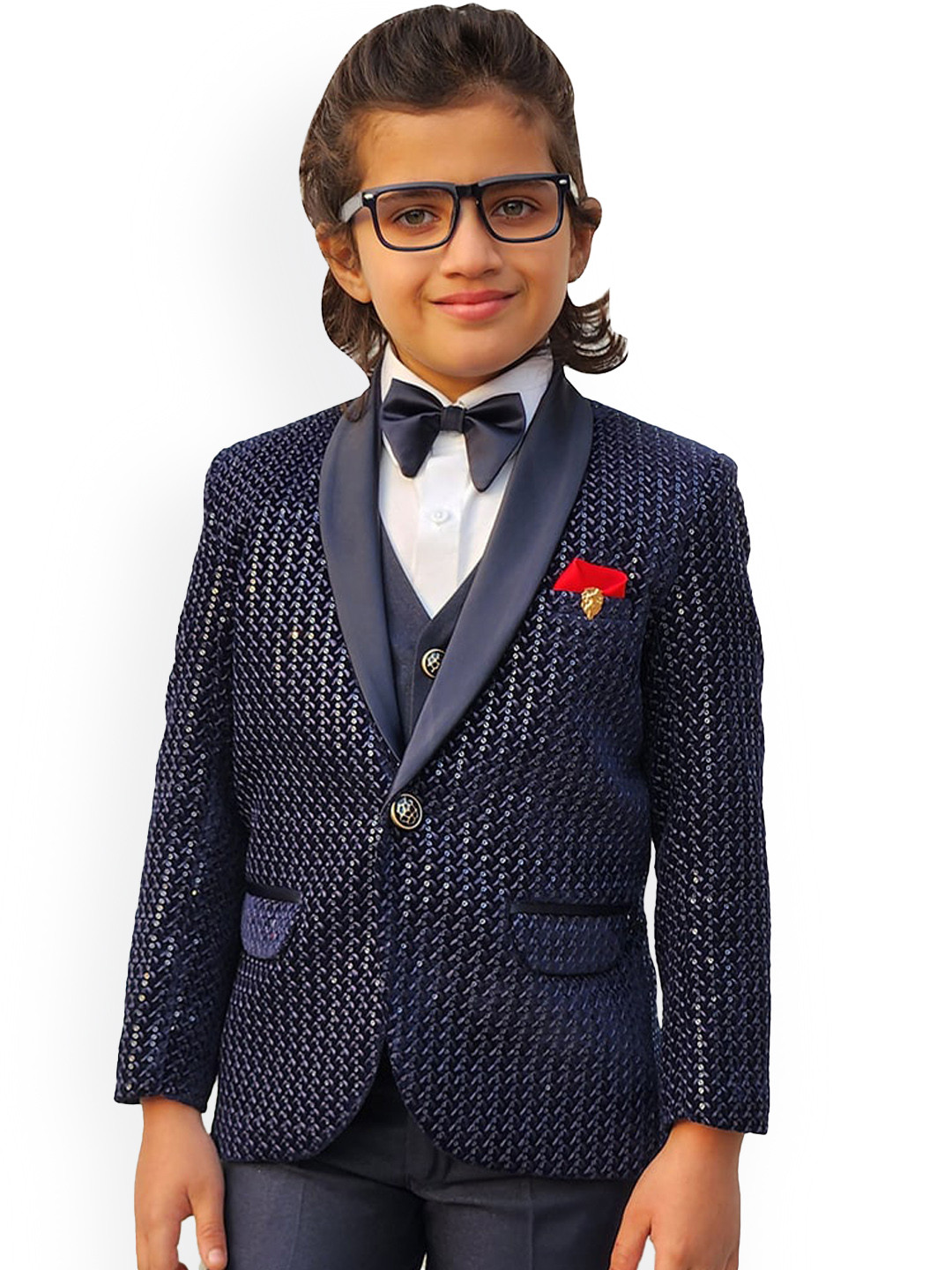BAESD Boys Embellished Five-Piece Suit