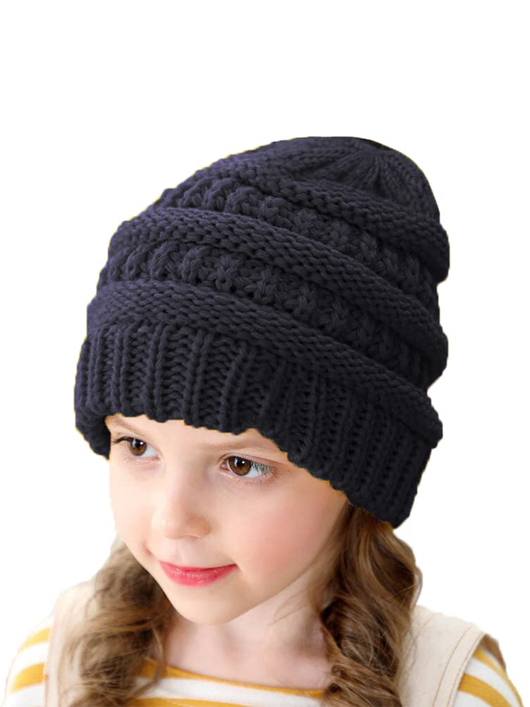SYGA Kids Self Designed Soft & Comfortable Woollen Beanie