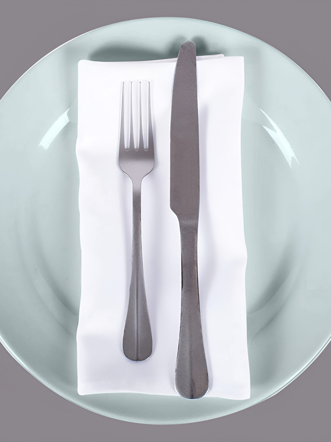 FOVEROS White 8 Pieces Cotton Square Dinner Table Napkins