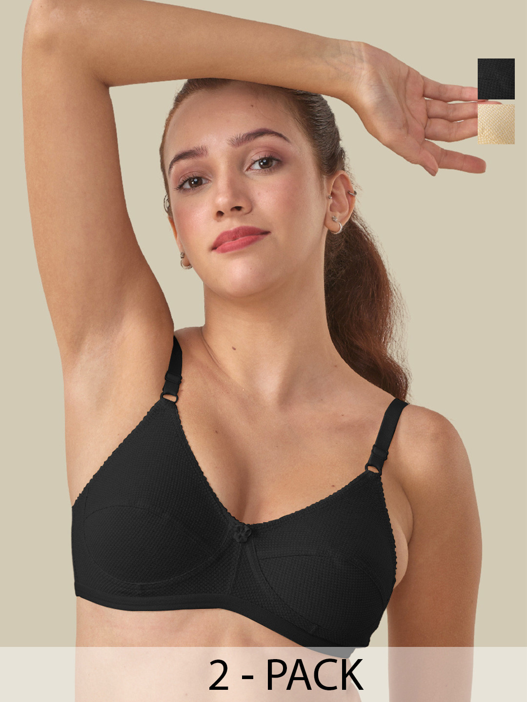 LUX VENUS Pack Of 2 Full Coverage Cotton Bra