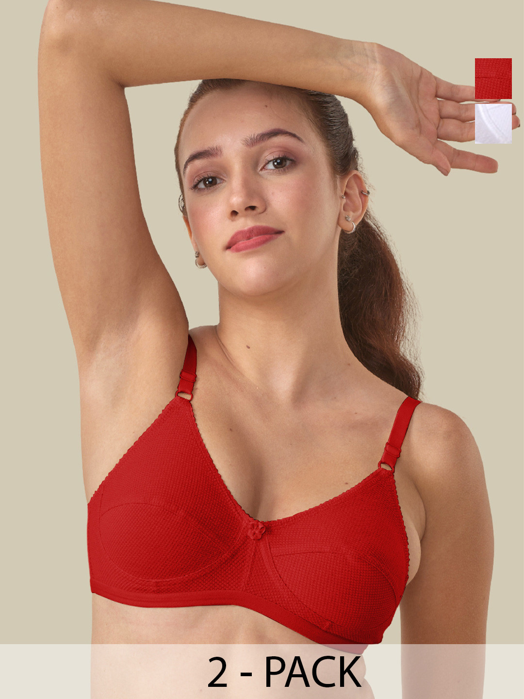 LUX VENUS Pack Of 2 Full Coverage Cotton Bra