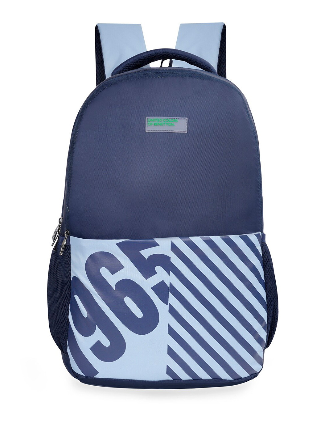 United Colors of Benetton Unisex Colter Brand Logo Printed Ergonomic Backpack & Rain Cover