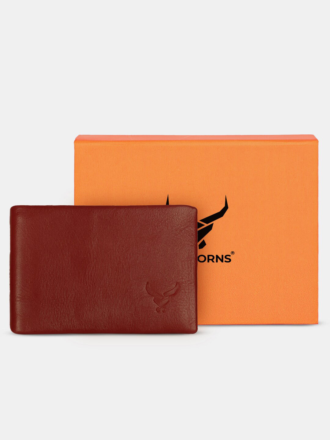 REDHORNS Men Leather Two Fold Wallet